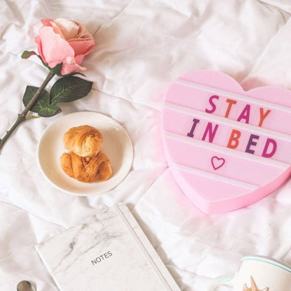 Heart shaped Cinematic Light Box | Pink