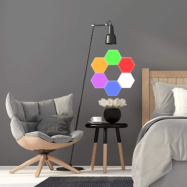 Honeycomb Tile Lights | Touch Sensitive | Multicolor Hexagon