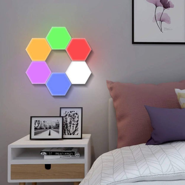 Honeycomb Tile Lights | Touch Sensitive | Multicolor Hexagon
