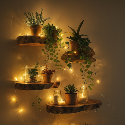 Copper Wire Fairy LED String Lights - USB Operated | 8 Function Remote Control | Warm White