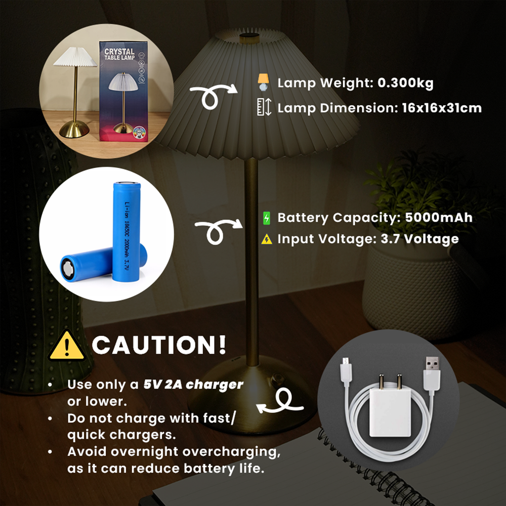 Velora Portable Rechargeable LED Table Lamp
