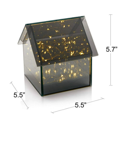 Glass House with Fairy Lights