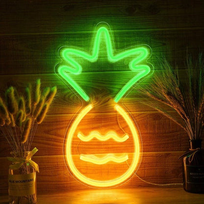 Pineapple Neon Sign Light Wall Hanging | USB Operated