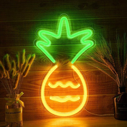Pineapple Neon Sign Light Wall Hanging | USB Operated