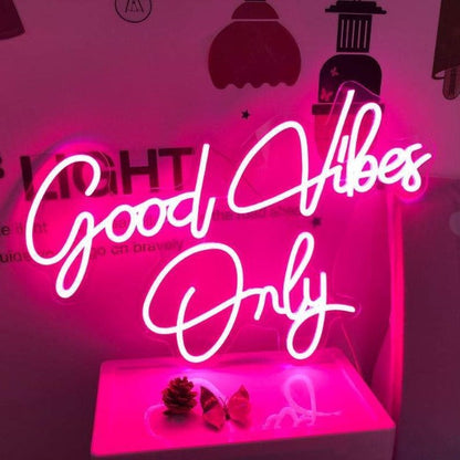 Good Vibes Only Neon Sign Light