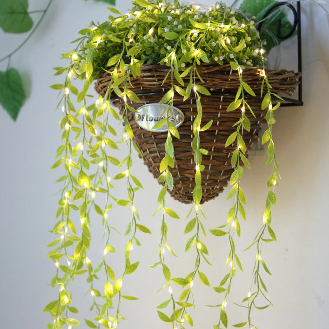 Leaves Garland Curtain Lights | Warm White | Diwali Decoration