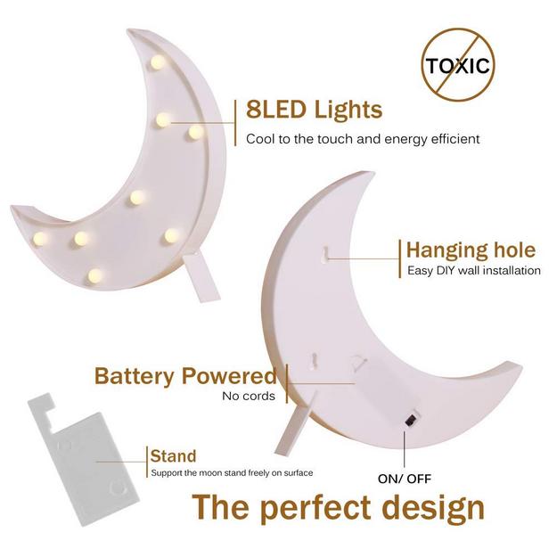Marquee Light - Moon Shape