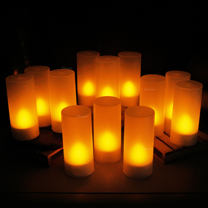 Rechargeable Tea Light LED Candles | Pack of 6 | Pack of 12