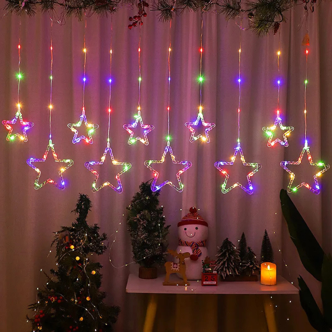 LED Fairy Star Curtain Light | Multi - Water Resistance