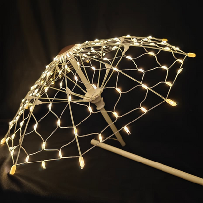 LED Decorative Light Umbrella – Rainbow & Warm White Illumination | 8 Lighting Modes | IP44 Weatherproof