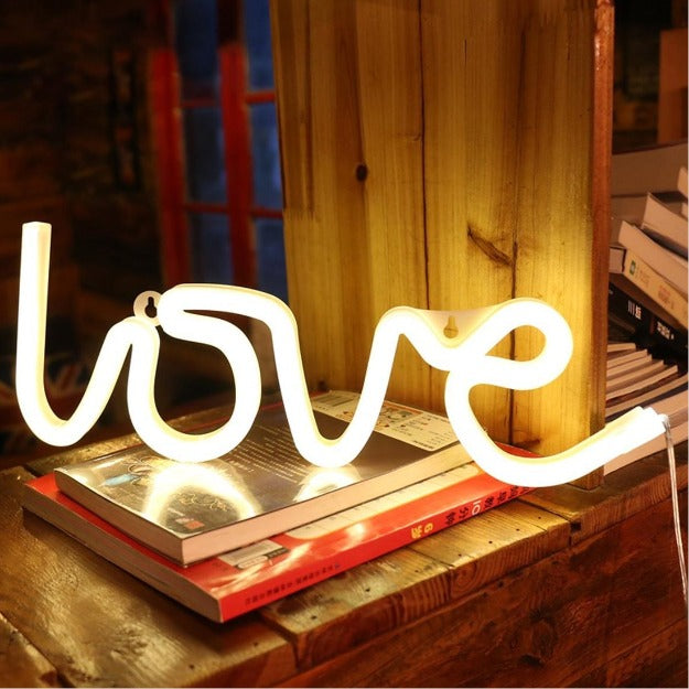 Love Neon Sign Light | Battery & USB Operated