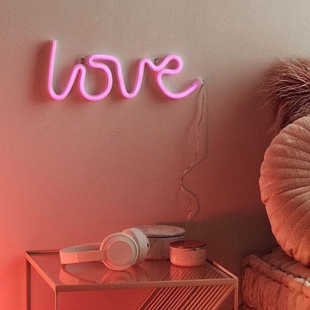Love Neon Sign Light | Battery & USB Operated