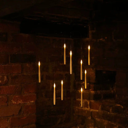 Lumos Floating Taper Candles with Wand | Pack of 12