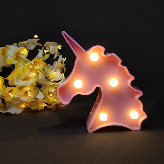 Mini Marquee Light - Unicorn Face