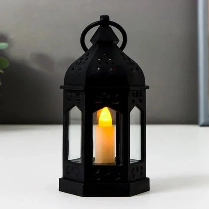 Mini Moroccan Decorative Lantern with LED Candle | Pack of 3