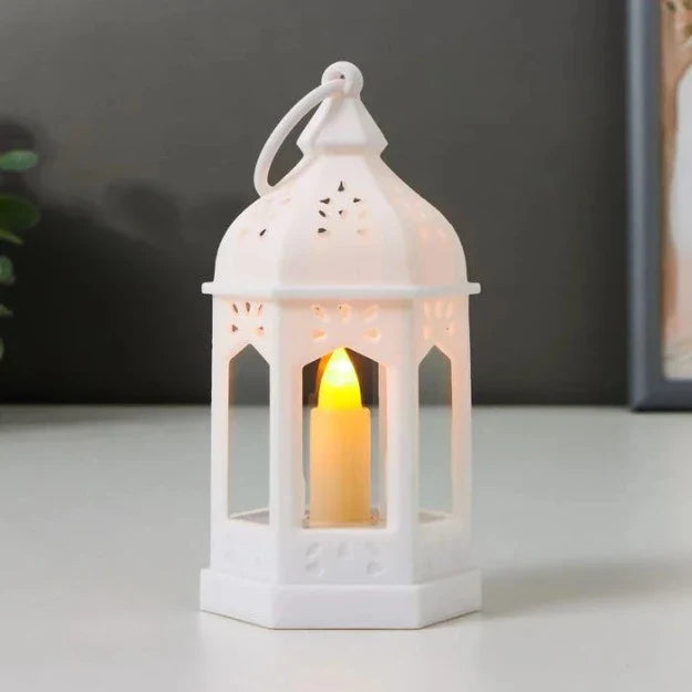 Mini Moroccan Decorative Lantern with LED Candle | Pack of 3