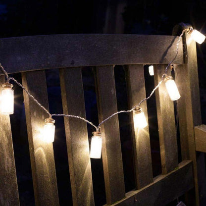 Mini Glass Jar String Lights - Warm White LED