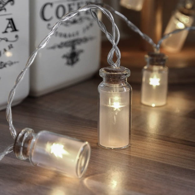 Mini Glass Jar String Lights - Warm White LED