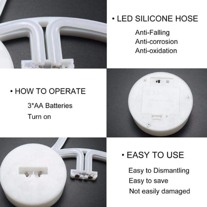 Moon (Warm White) Neon Sign Table Lamp | Battery & USB Operated