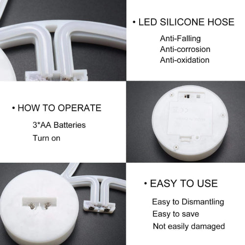 Lightning Bolt (Warm White) Neon Sign Table Lamp | Battery & USB Operated