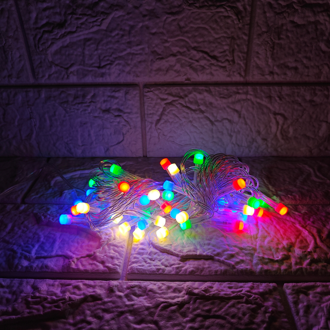 Gel Wire LED Series String Lights | 8mm Multi LED