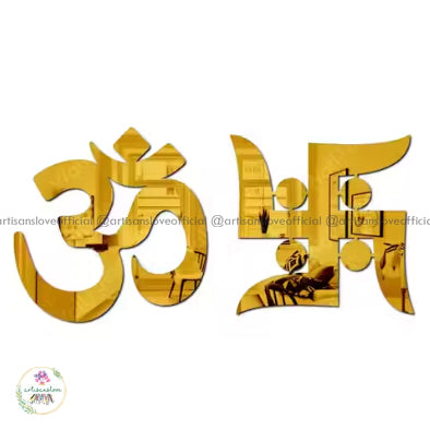 Om & Satya Acrylic Sticker