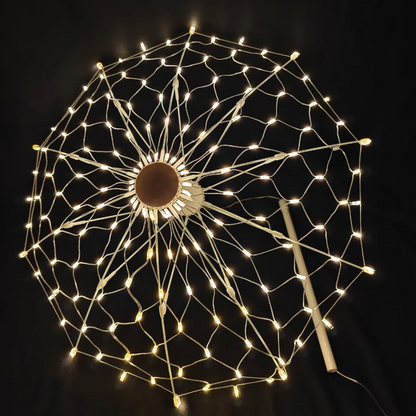 LED Decorative Light Umbrella – Rainbow & Warm White Illumination | 8 Lighting Modes | IP44 Weatherproof