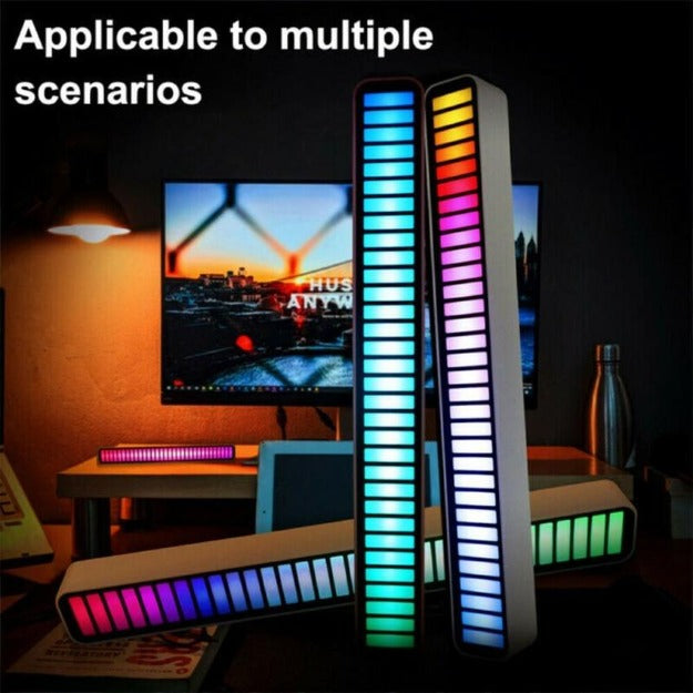 Rechargeable RGBIC Sound Reactive LED Light Bar