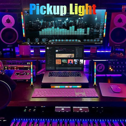 Rechargeable RGBIC Sound Reactive LED Light Bar
