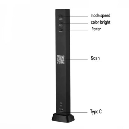 Rechargeable RGBIC Sound Reactive LED Light Bar