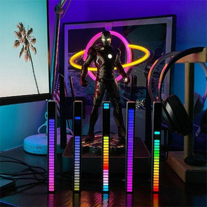 Rechargeable RGBIC Sound Reactive LED Light Bar
