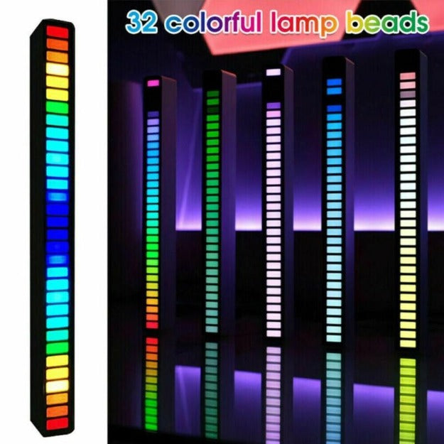 Rechargeable RGBIC Sound Reactive LED Light Bar