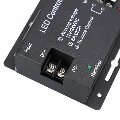 CCT Tunable LED Controller Dimmer | RF Touch Remote | 12V/24V