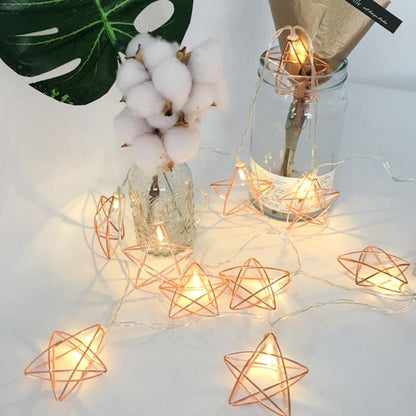 Star String Lights - Rose Gold