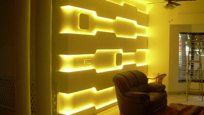 120 LED Strip Lights - Amber Yellow - 5m - 12V - 2835 SMD LED