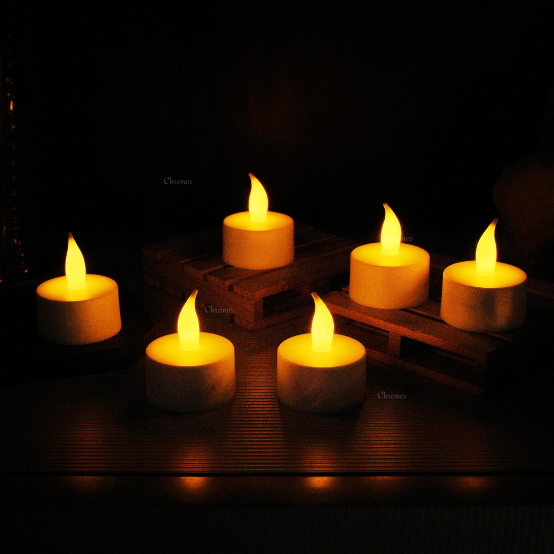 Rechargeable Tea Light LED Candles | Pack of 6 | Pack of 12