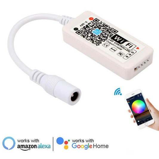 Smart WiFi RGB Strip Controller Compatible with Alexa / Google Home Voice Control