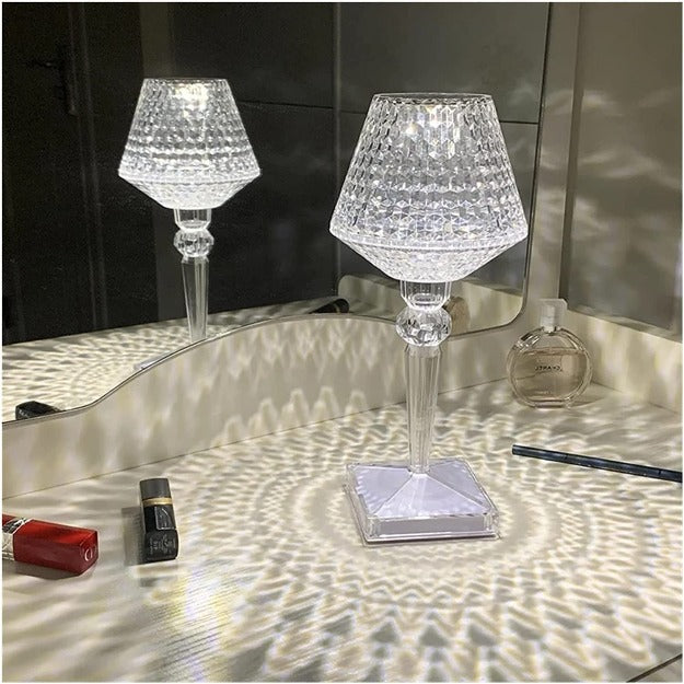 Spotty Reflection Portable LED Crystal Table Lamp