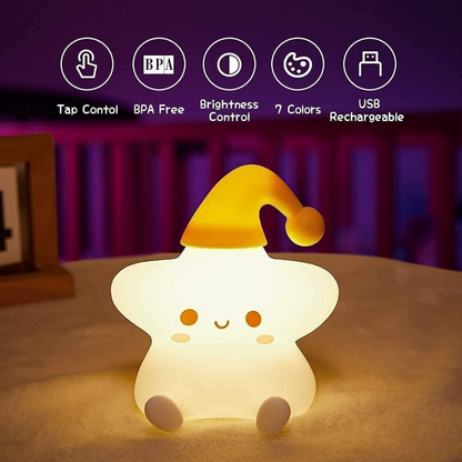 Little Star Silicone Night Lamp
