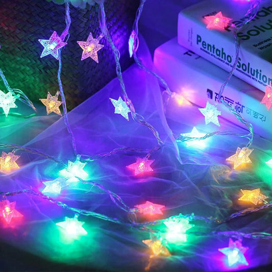 Star String Lights - 3AA Battery + USB Operated | Multi LED