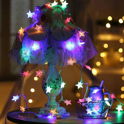 Star String Lights - 3AA Battery + USB Operated | Multi LED