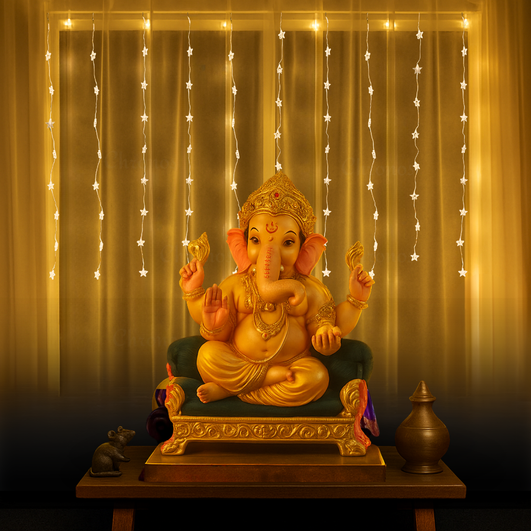 Star Curtain String Lights | 8 Modes | Plug & Play