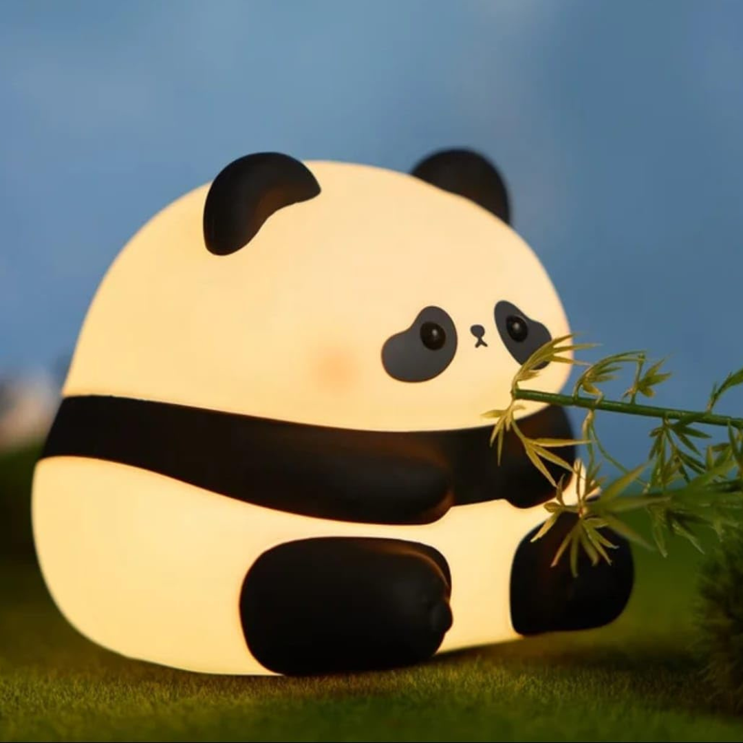 Sitting Panda Silicone Night Lamp