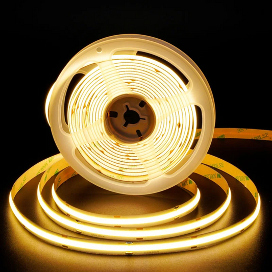 8mm COB Dotless LED Strip Lights - Warm White - 320 LEDs per meter