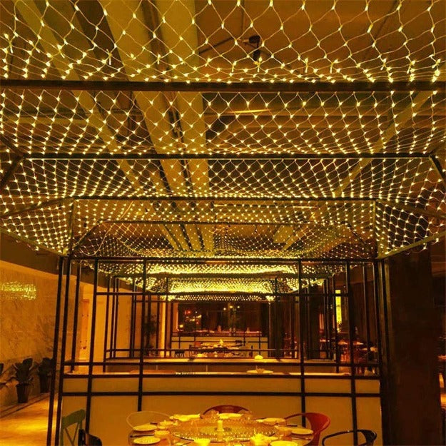 LED String Mesh Net Lights | Warm White | Diwali Decoration