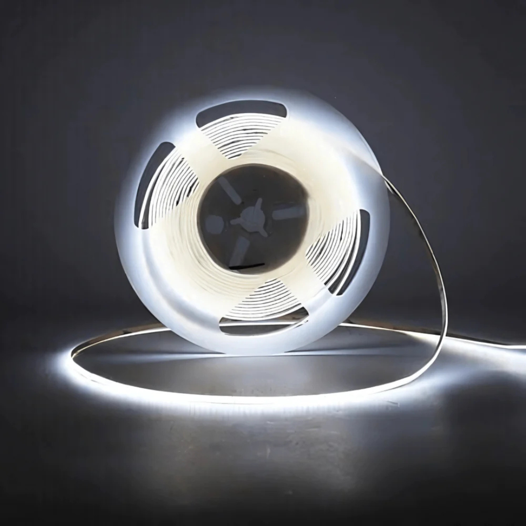 3mm COB Dotless LED Strip Light - White - 5m - 384 LEDs per meter 24v