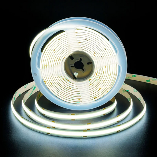 8mm COB Dotless LED Strip Lights - White - 320 LEDs per meter