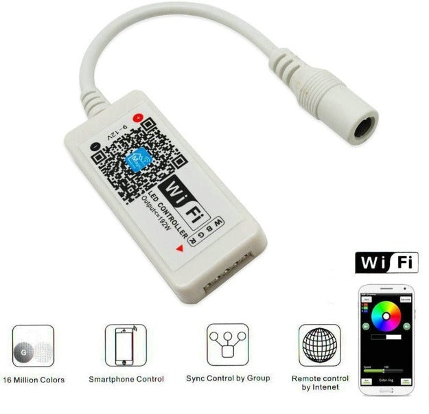 Smart WiFi RGB Strip Controller Compatible with Alexa / Google Home Voice Control